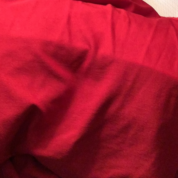 1 1/2 yards of burgundy red material. - Picture 4 of 4